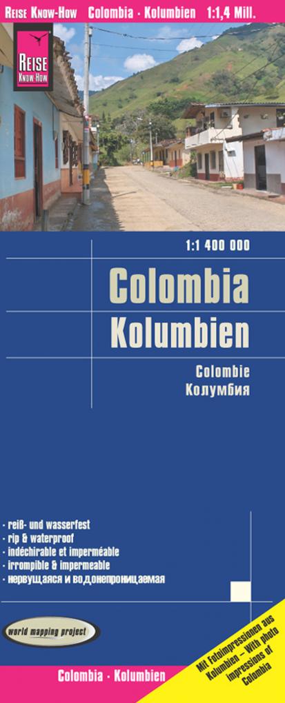 Wegenkaart - landkaart Kolumbien - Colombia | Reise Know-How Verlag