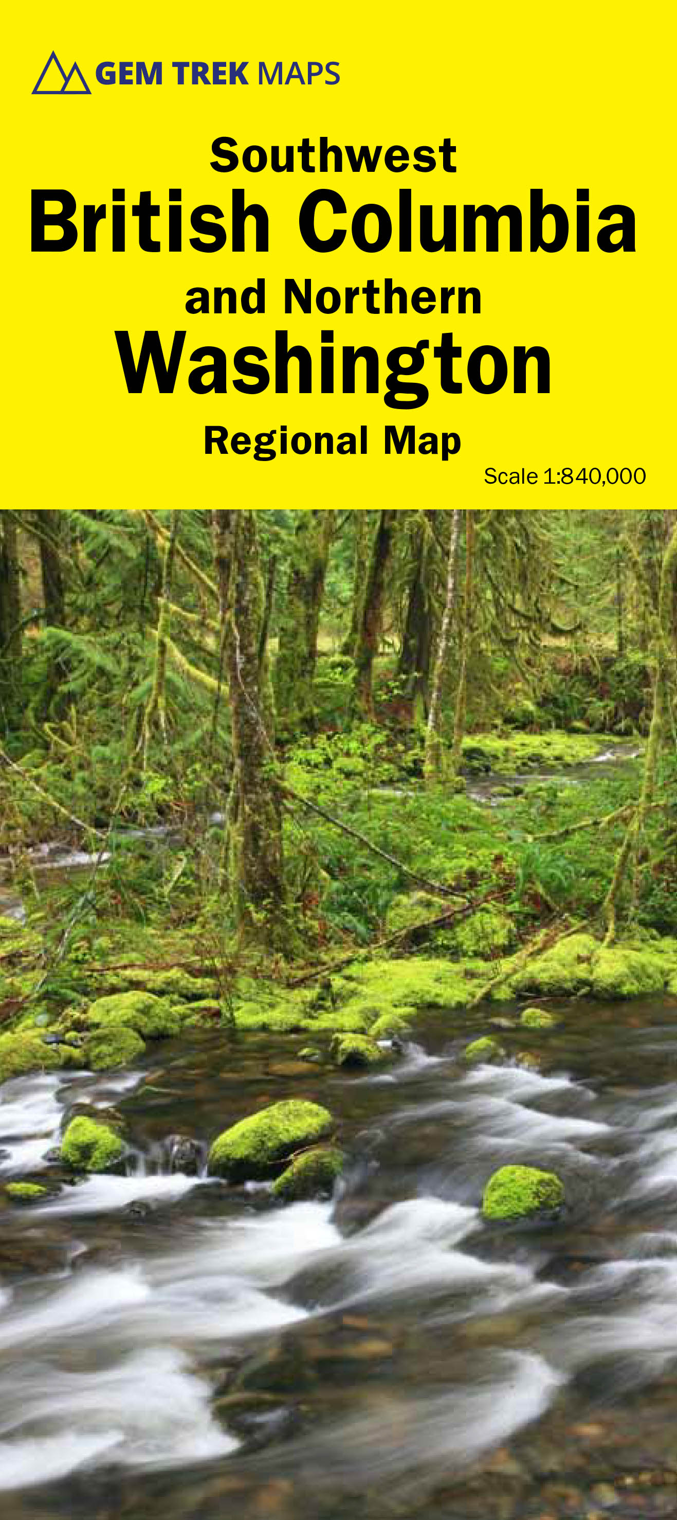 Online bestellen: Wegenkaart - landkaart 04 Southwest British Columbia & Northern Washington | Gem Trek Maps