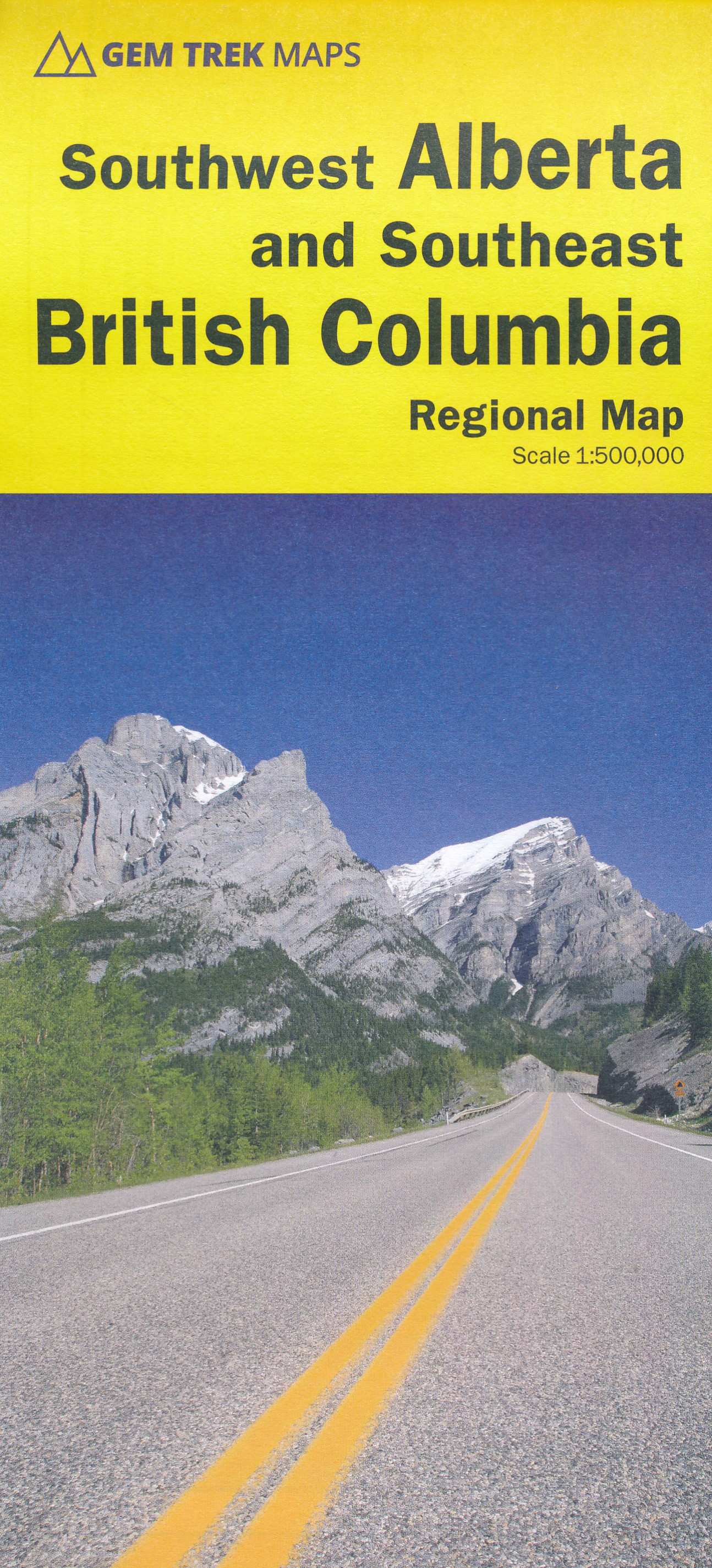 Online bestellen: Wegenkaart - landkaart 03 Southwest Alberta & Southeast British Columbia | Gem Trek Maps