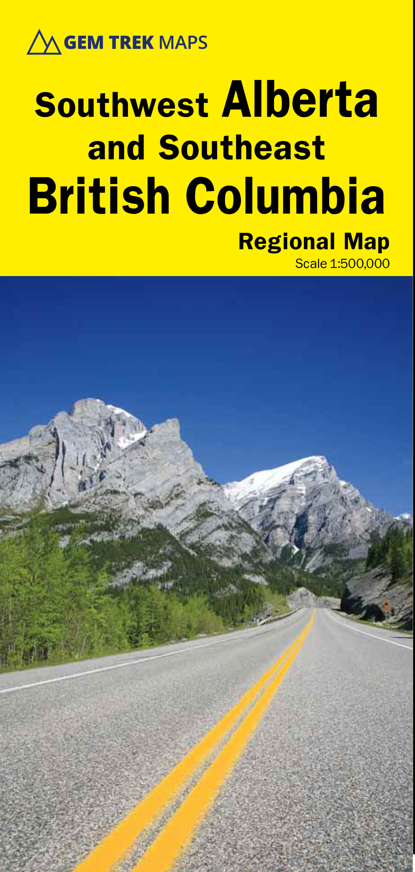 Online bestellen: Wegenkaart - landkaart 03 Southwest Alberta & Southeast British Columbia | Gem Trek Maps