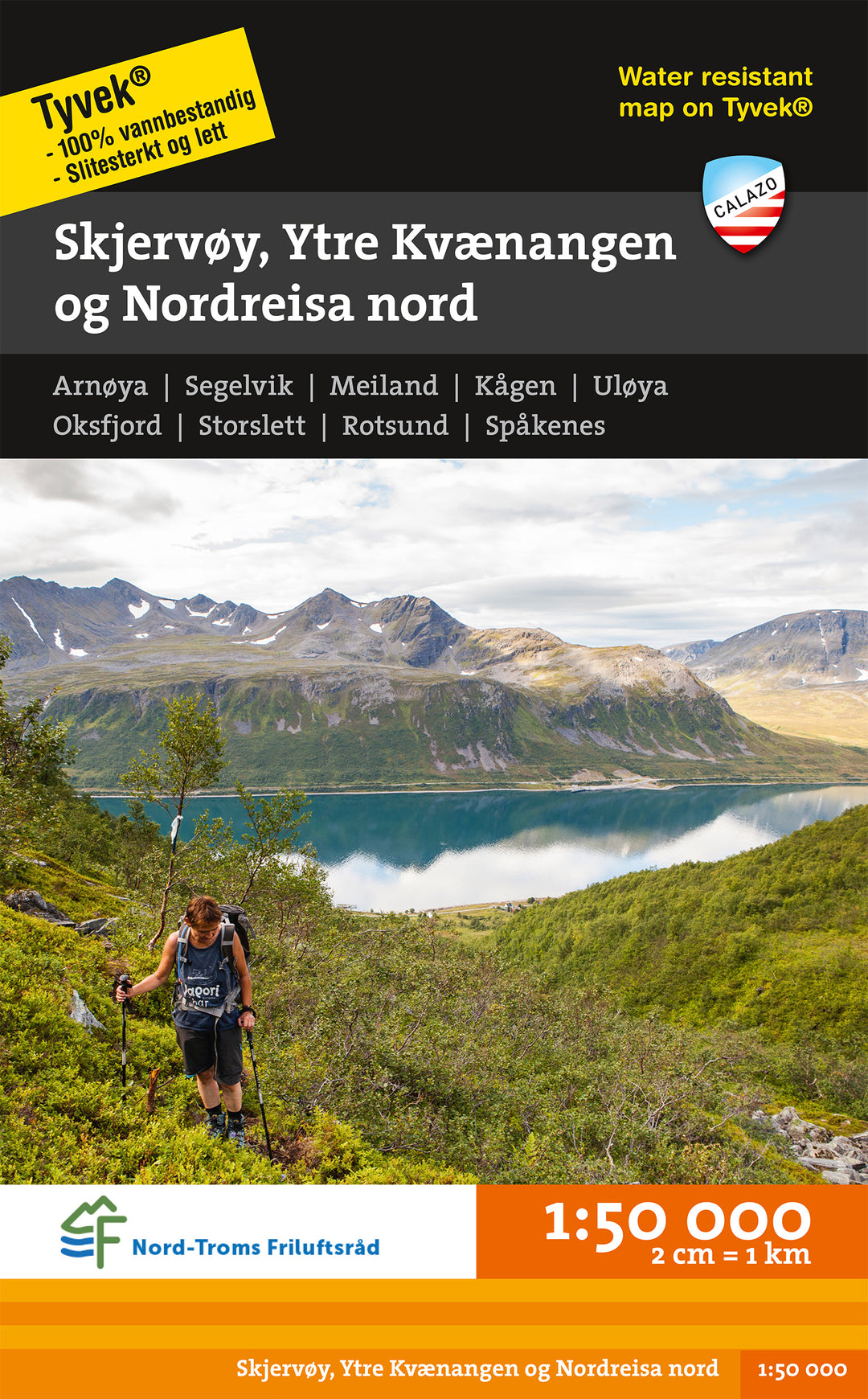 Online bestellen: Wandelkaart Turkart Skjervøy, Ytre Kvænangen, Nordreisa Nord | Noorwegen | Calazo