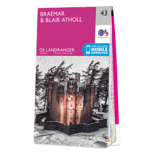 Online bestellen: Wandelkaart - Topografische kaart 043 Landranger Braemar & Blair Atholl | Ordnance Survey