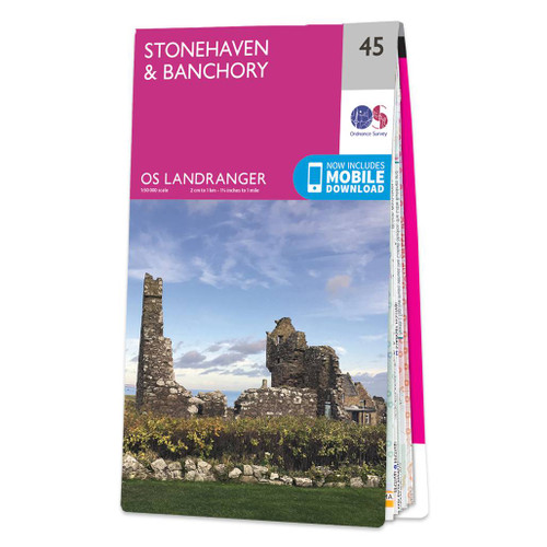 Online bestellen: Wandelkaart - Topografische kaart 045 Landranger Stonehaven & Banchory | Ordnance Survey