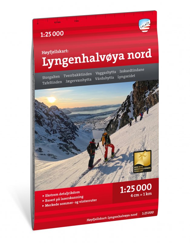 Wandelkaart Hoyfjellskart Lyng…