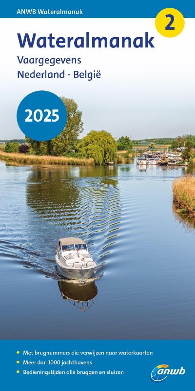 Online bestellen: Watersport handboek ANWB wateralmanak Wateralmanak deel 2 - 2025 | ANWB Media