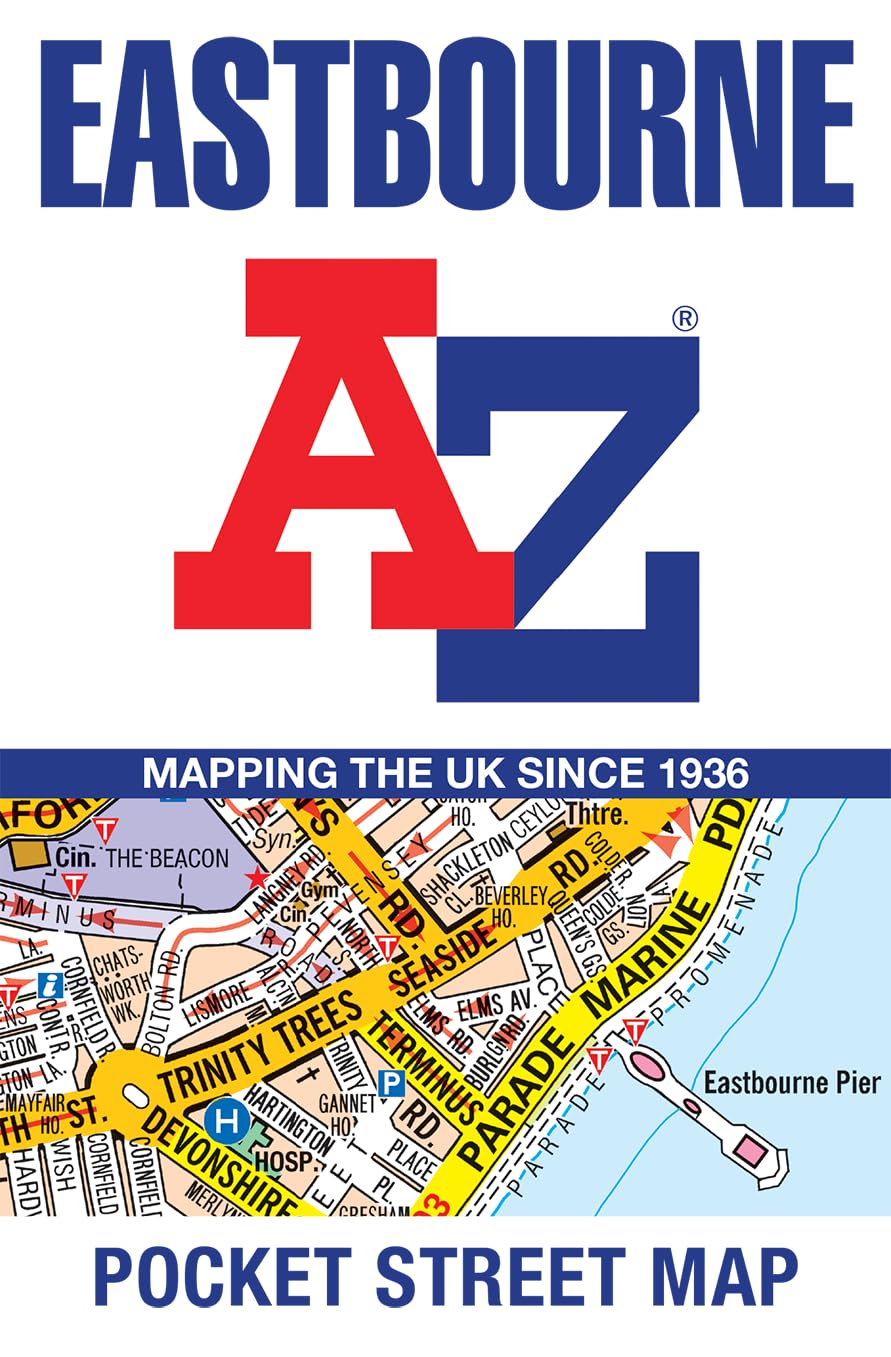 Online bestellen: Stadsplattegrond Pocket Street Map Eastbourne | A-Z Map Company