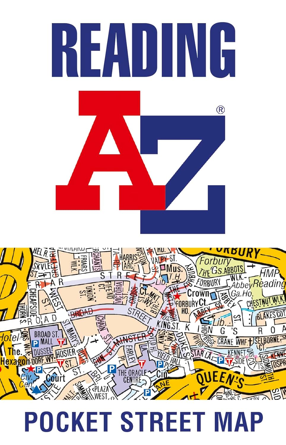 Online bestellen: Stadsplattegrond Pocket Street Map Reading | A-Z Map Company