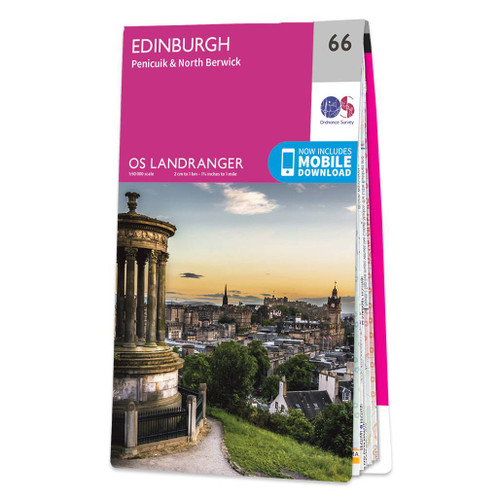 Online bestellen: Wandelkaart - Topografische kaart 066 Landranger Edinburgh, Penicuik & North Berwick | Ordnance Survey