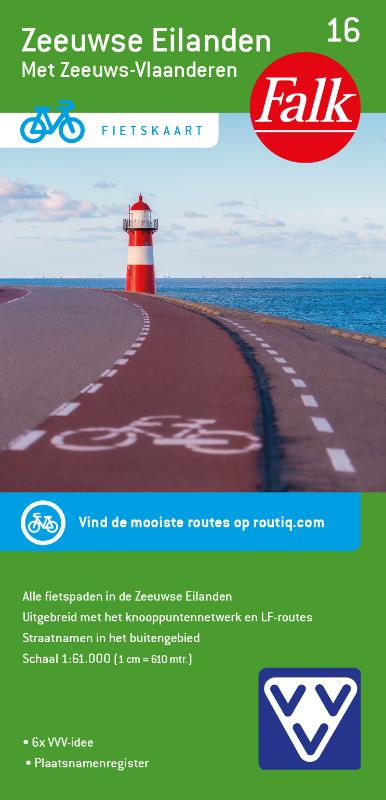 Fietskaart 16 Zeeuwse Eilanden…