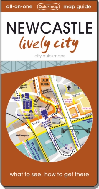 Online bestellen: Stadsplattegrond Newcastle lively city | Quickmap