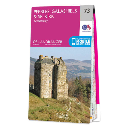 Online bestellen: Wandelkaart - Topografische kaart 073 Landranger Peebles, Galashiels & Selkirk, Tweed Valley | Ordnance Survey