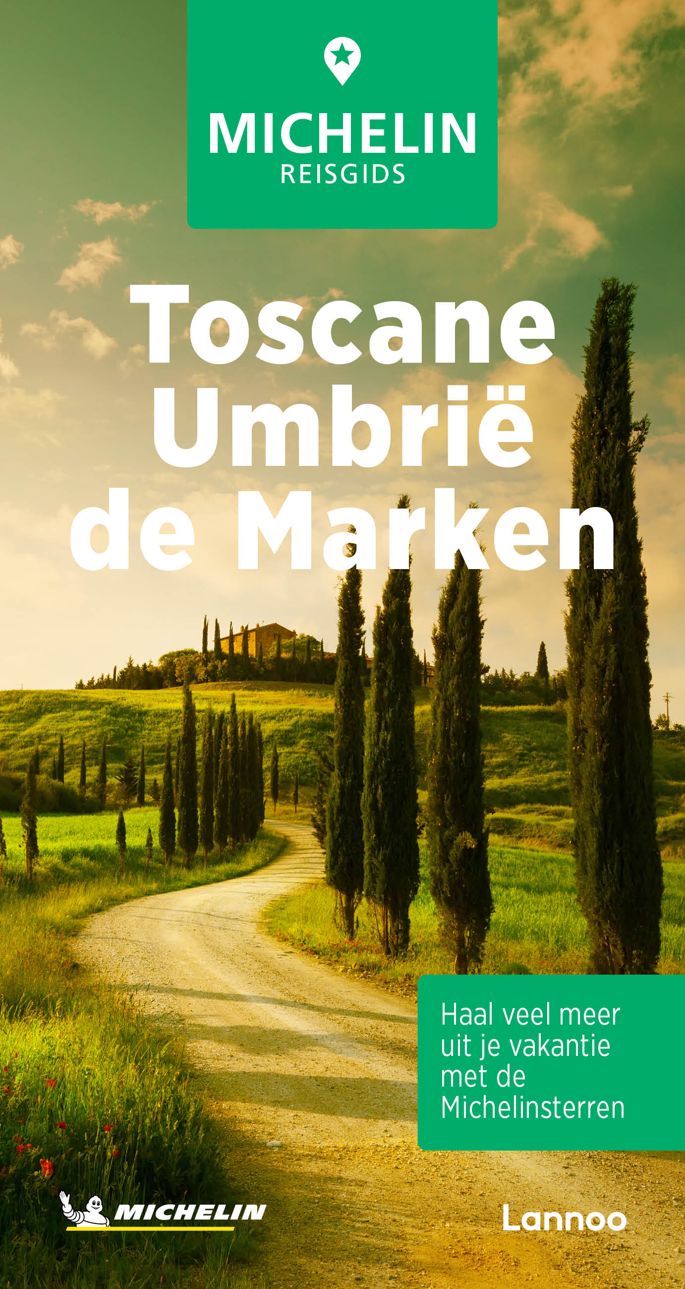 Online bestellen: Reisgids Michelin groene gids Toscane-Umbrië-de Marken | Lannoo