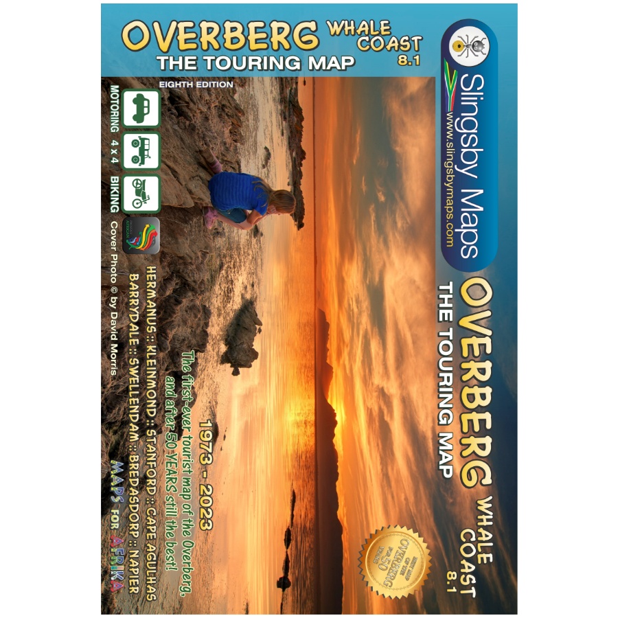 Wegenkaart - landkaart South Africa: Overberg Whale Coast | Slingsby Maps