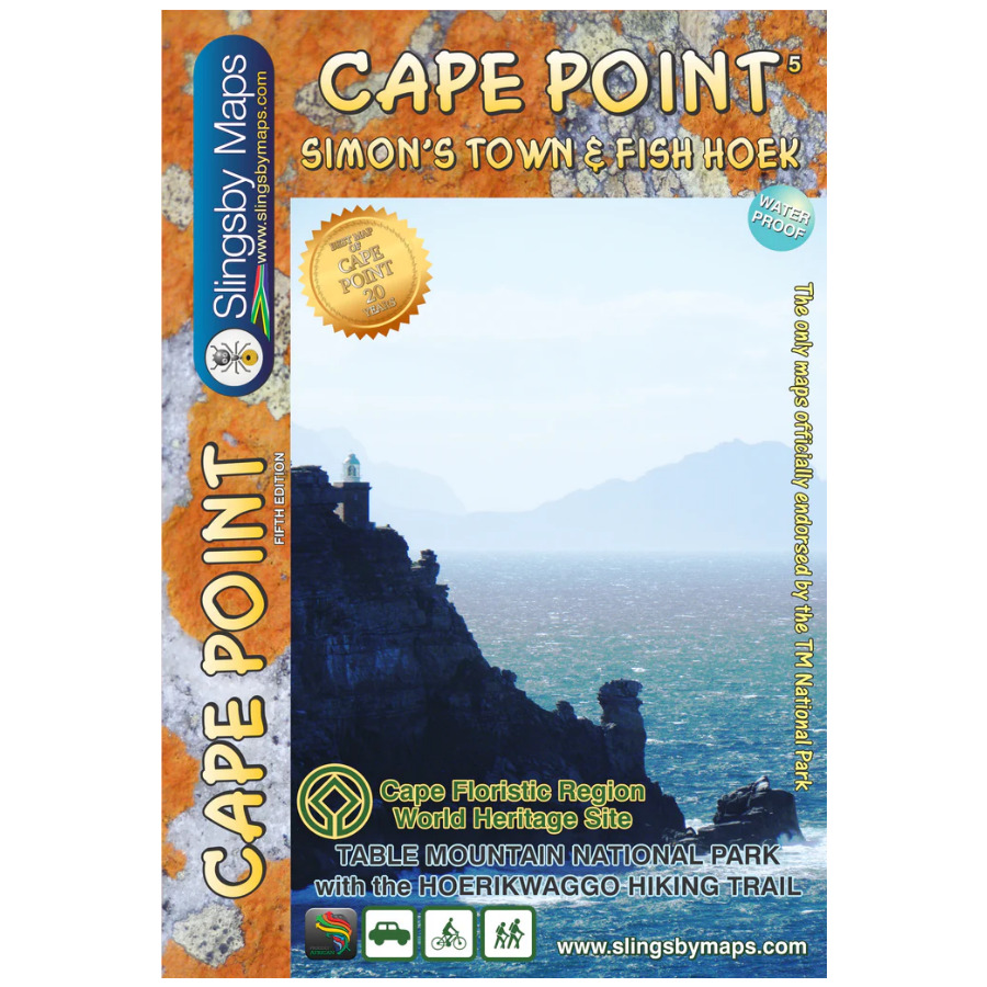 Online bestellen: Wandelkaart South Africa: Cape Point and Simon's Town & Fish Hoek | Slingsby Maps