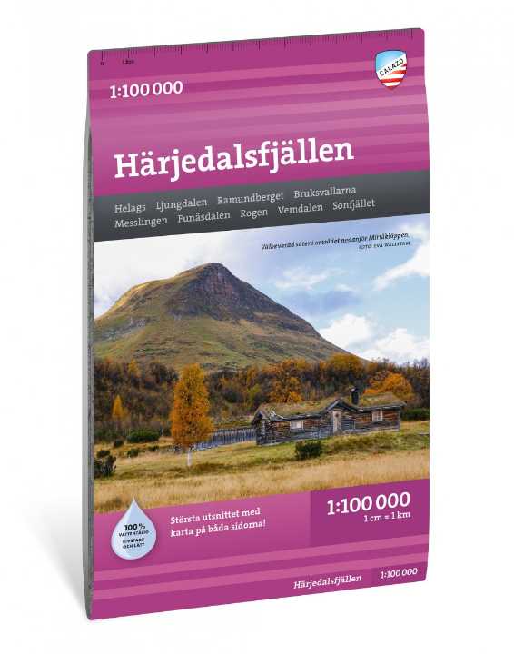 Online bestellen: Wandelkaart Fjällkartor 1:100.000 Härjedalsfjällen | Calazo