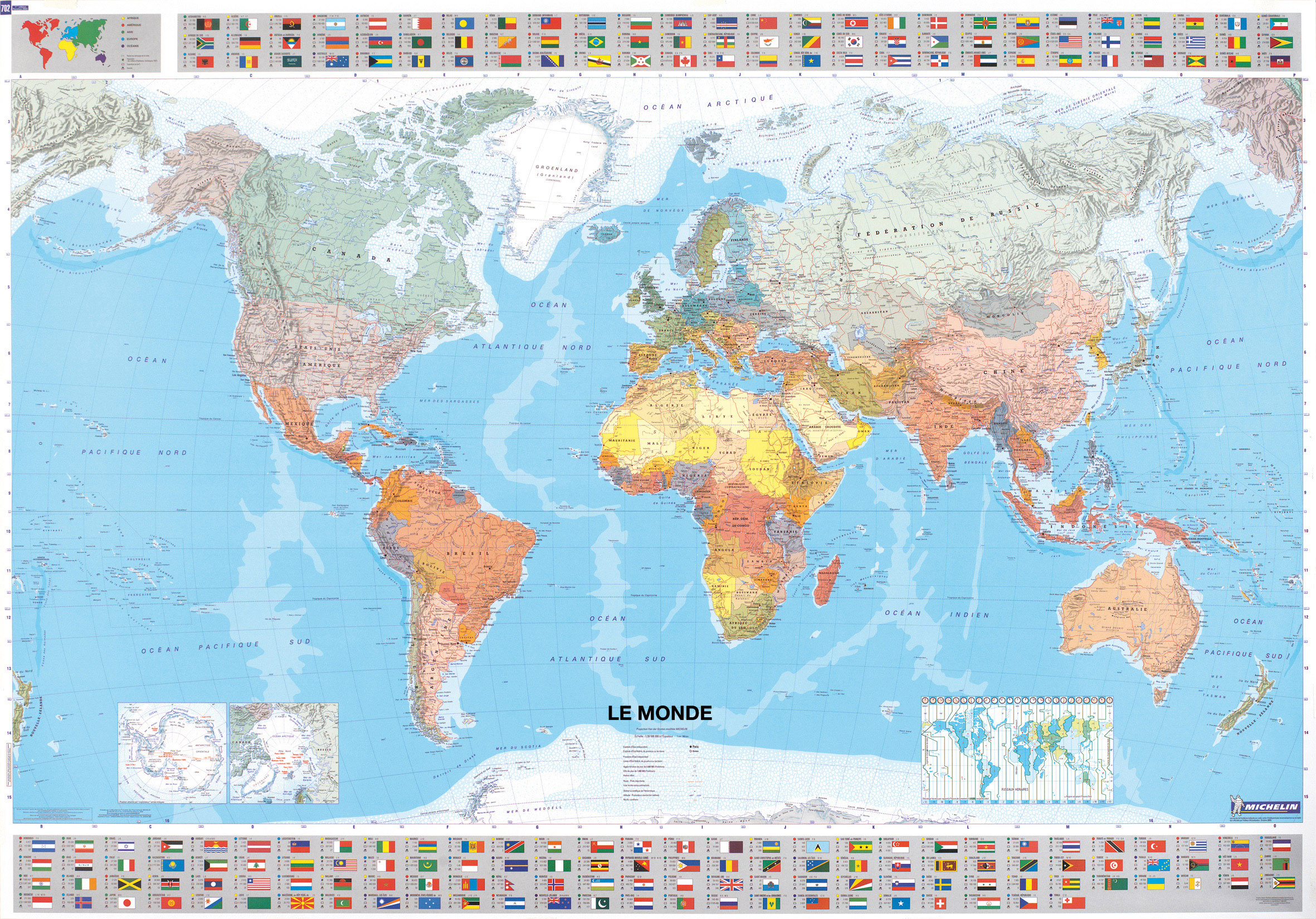 Wereldkaart Monde politique |…