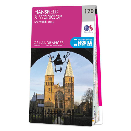 Online bestellen: Wandelkaart - Topografische kaart 120 Landranger Mansfield & Worksop, Sherwood Forest | Ordnance Survey