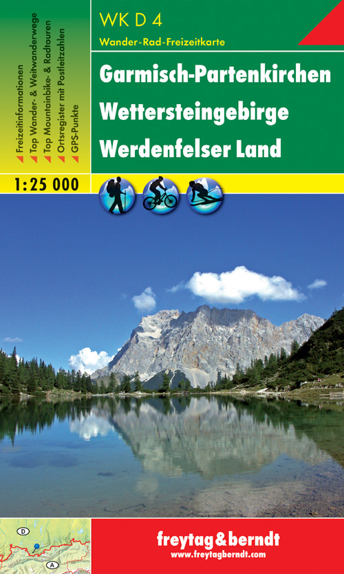 Online bestellen: Fietskaart - Wandelkaart D4 Garmisch-Partenkirchen - Wettersteingebirge | Freytag & Berndt