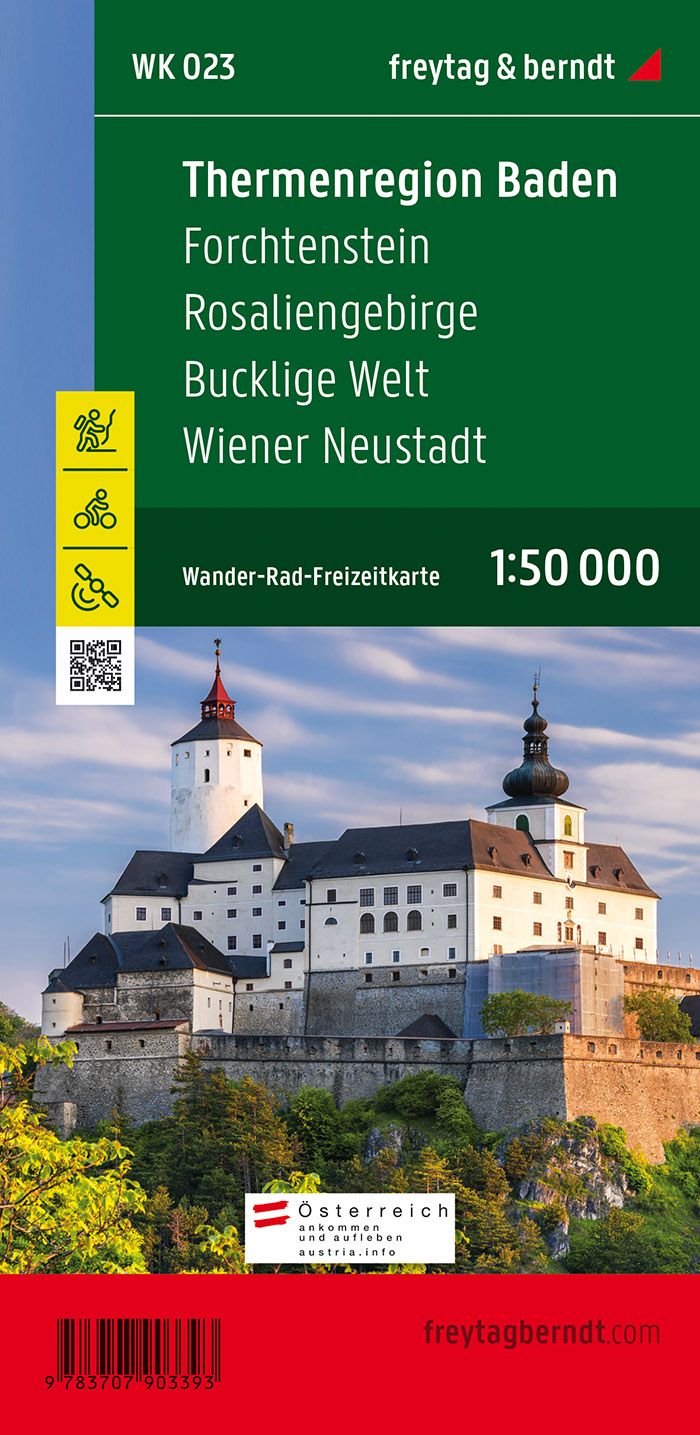 Online bestellen: Wandelkaart 023 Thermenregion Baden | Freytag & Berndt