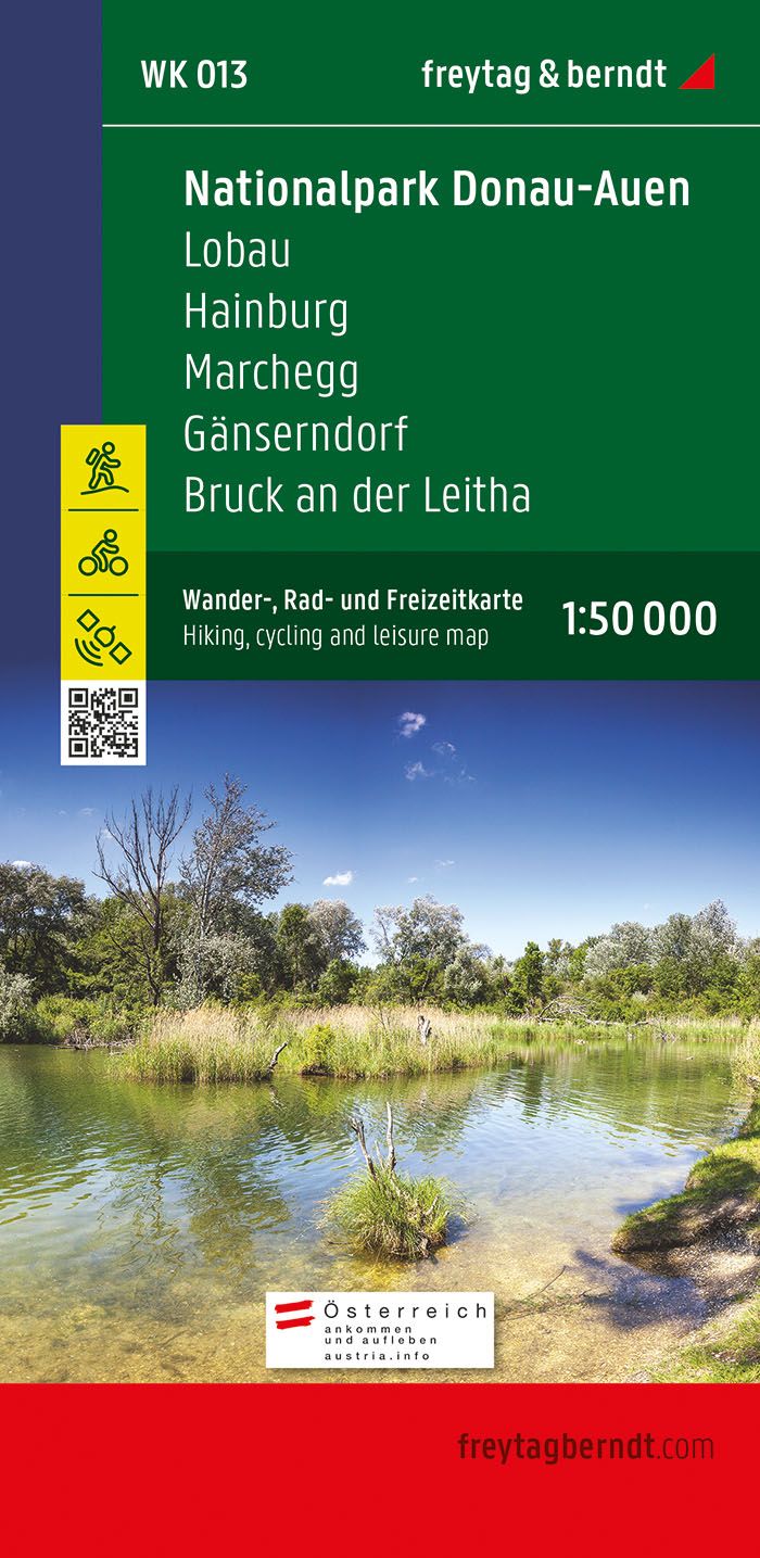 Online bestellen: Fietskaart - Wandelkaart 013 Donau-Auen NP - Lobau - Hainburg - Marchegg | Freytag & Berndt