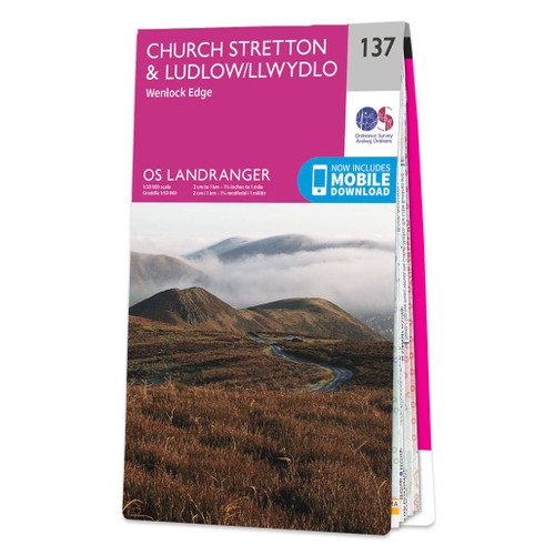 Online bestellen: Wandelkaart - Topografische kaart 137 Landranger Ludlow & Church Stretton, Wenlock Edge | Ordnance Survey