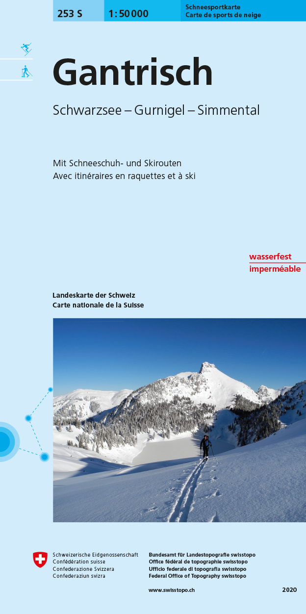 Online bestellen: Toerskikaart 253S Gantrisch | Swisstopo