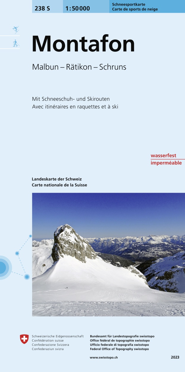 Online bestellen: Toerskikaart 238S Montafon | Swisstopo