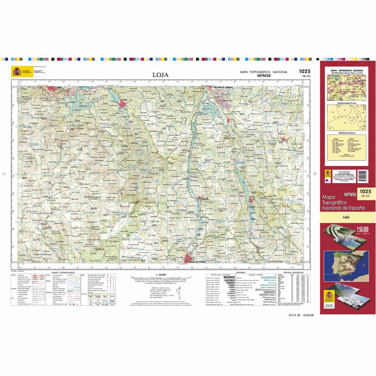 Online bestellen: Topografische kaart MT50 Loja | CNIG - Instituto Geográfico Nacional1