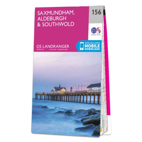 Online bestellen: Wandelkaart - Topografische kaart 156 Landranger Saxmundham, Aldeburgh & Southwold | Ordnance Survey