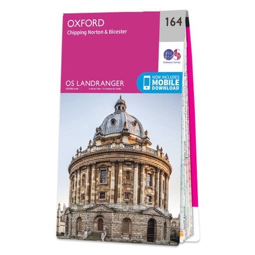 Online bestellen: Wandelkaart - Topografische kaart 164 Landranger Oxford, Chipping Norton & Bicester | Ordnance Survey