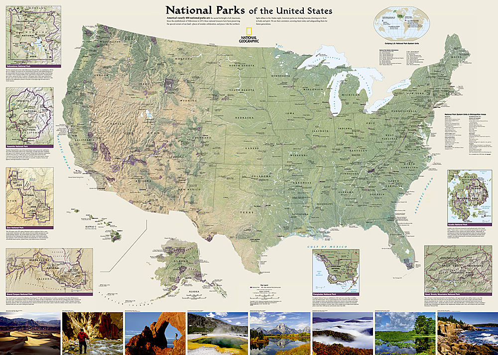 Online bestellen: Poster 20599 USA Nationale Parken | 107 x 76 cm | National Geographic