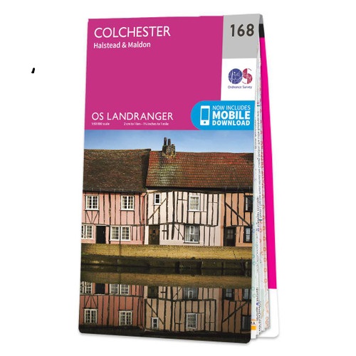 Online bestellen: Wandelkaart - Topografische kaart 168 Landranger Colchester, Halstead & Maldon | Ordnance Survey