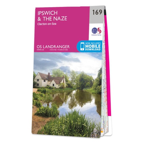 Online bestellen: Wandelkaart - Topografische kaart 169 Landranger Ipswich & The Naze, Clacton-on-sea | Ordnance Survey