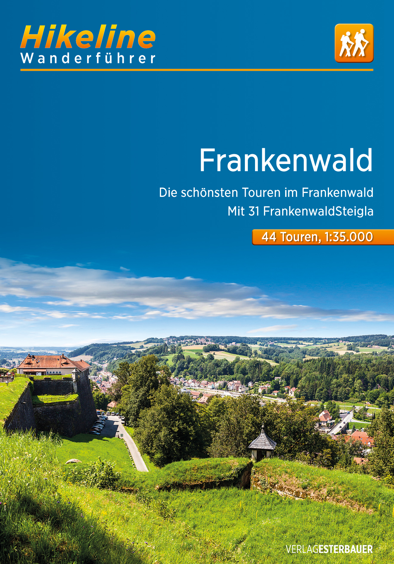 Online bestellen: Wandelgids Hikeline Frankenwald | Esterbauer