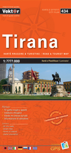 Stadsplattegrond 434 Tirana |…