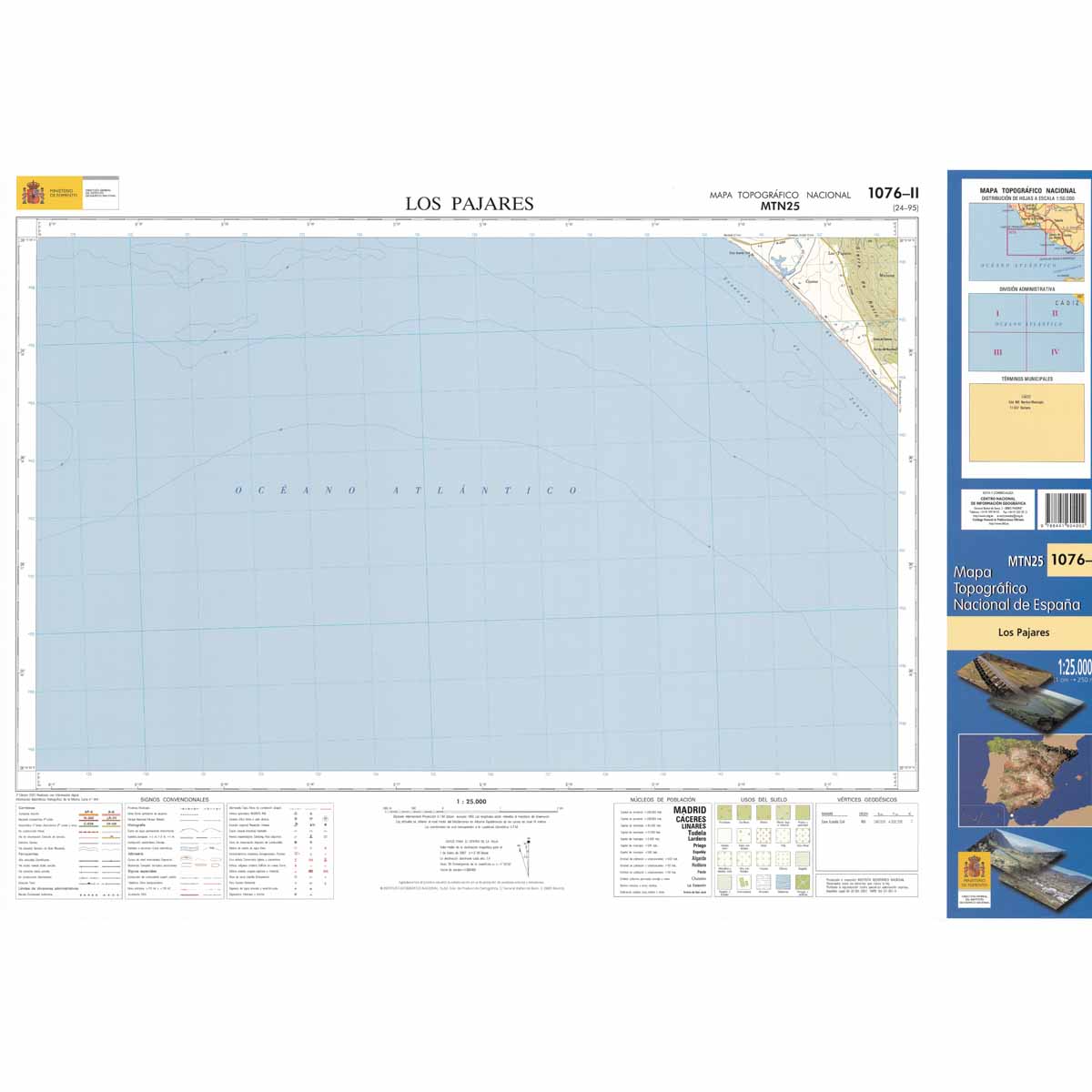 Online bestellen: Topografische kaart 1076-II Los Pajares | CNIG - Instituto Geográfico Nacional1