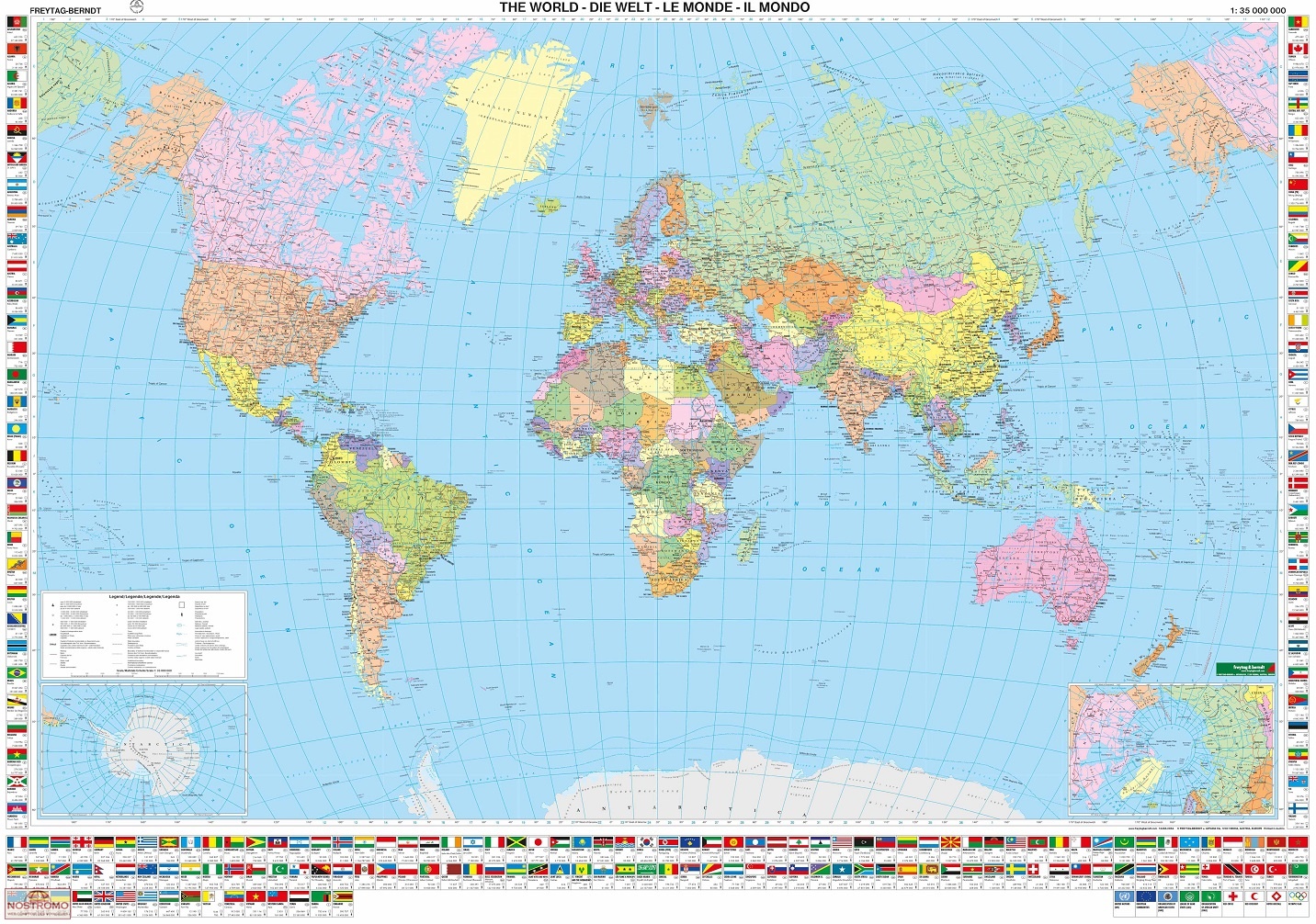 Wereldkaart Political World |…