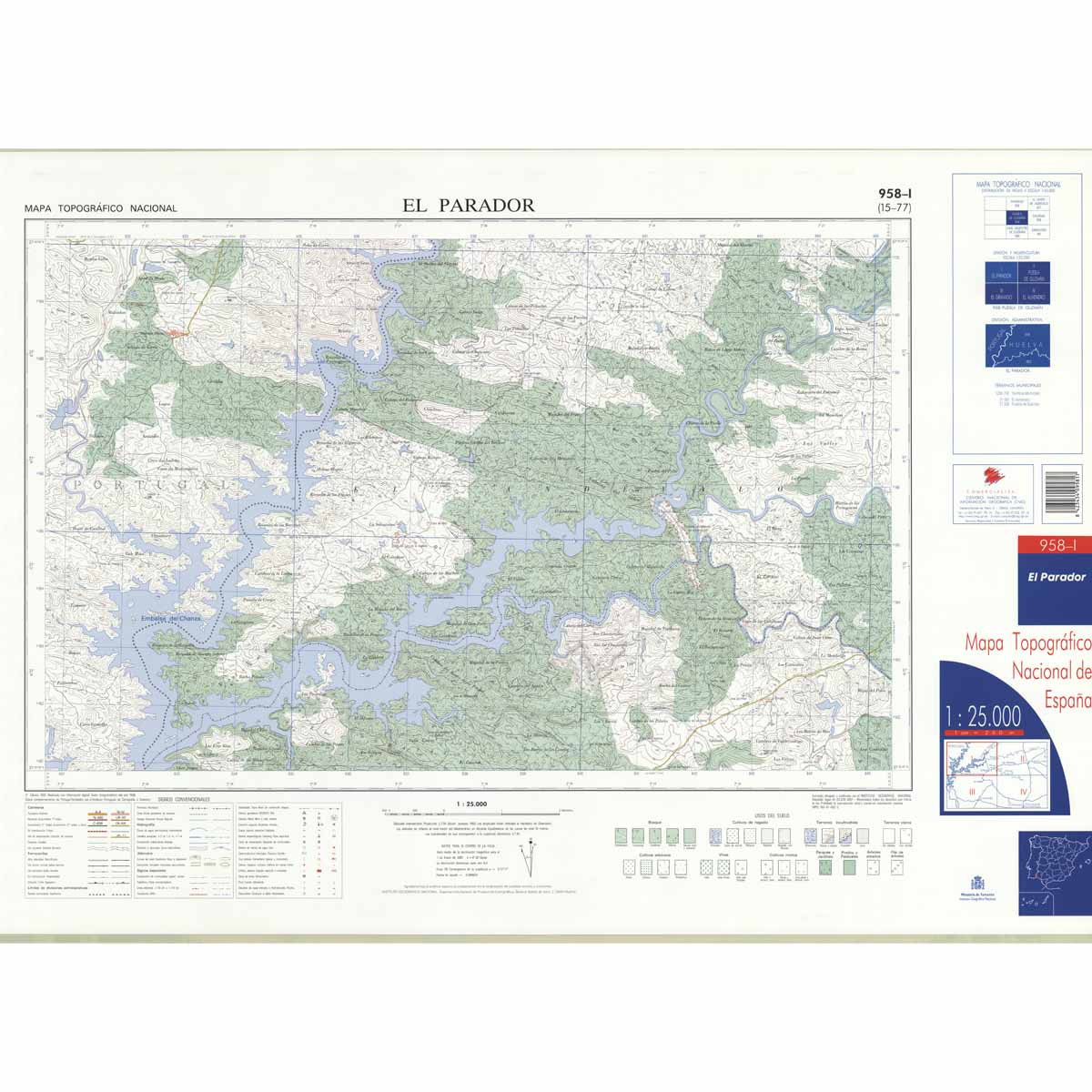 Online bestellen: Topografische kaart 958-I El Parador | CNIG - Instituto Geográfico Nacional1