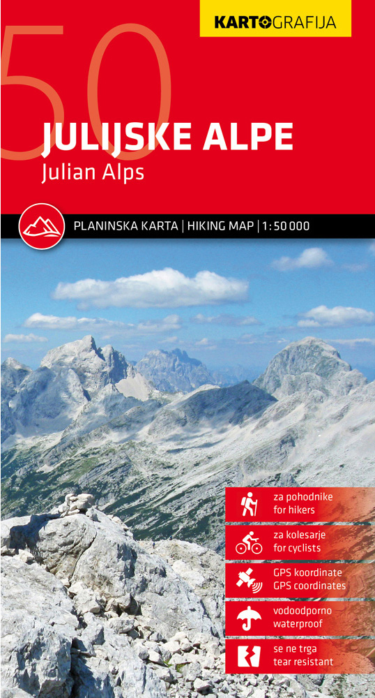 Wandelkaart Julijske Alpe - Ju…