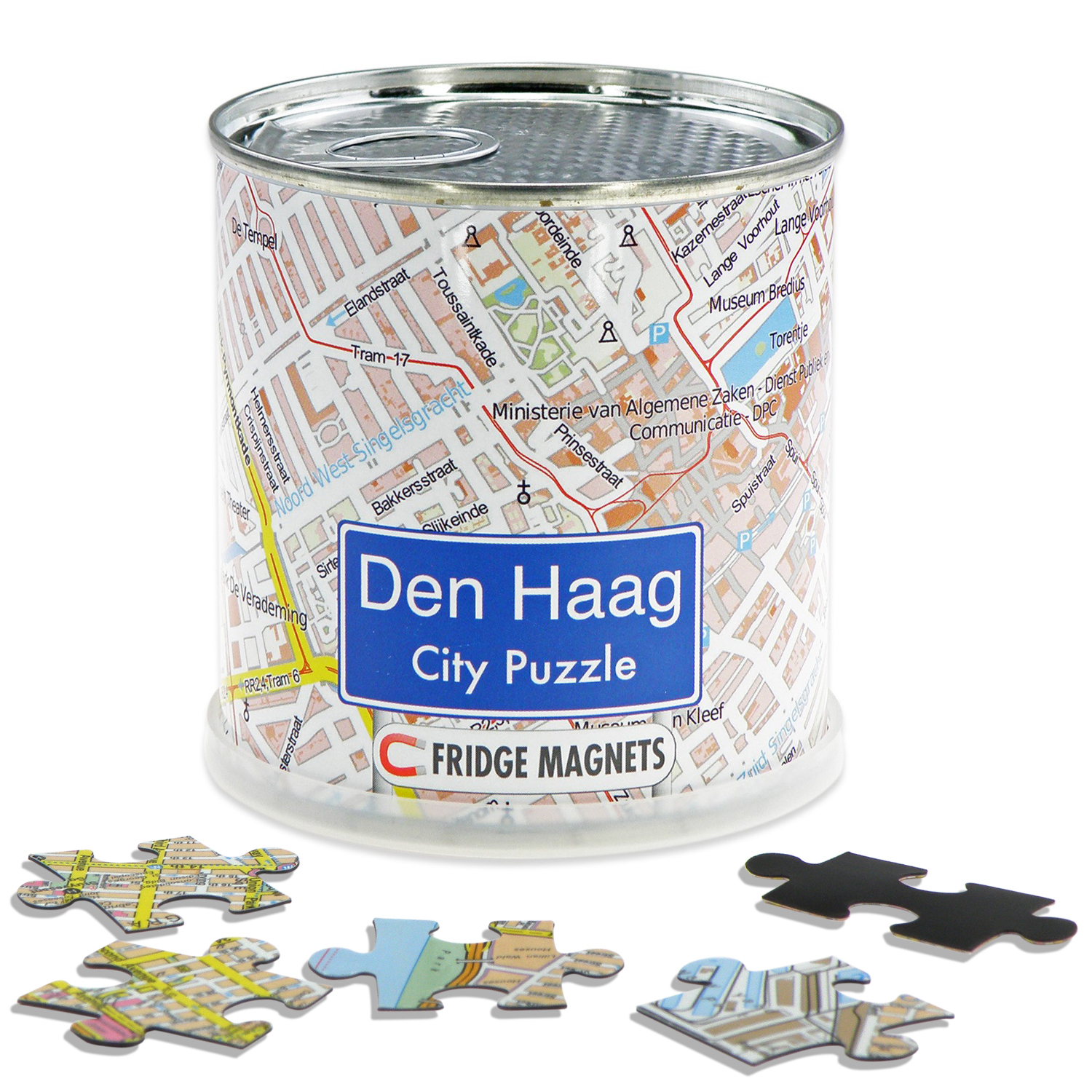 Online bestellen: Magnetische puzzel City Puzzle Magnets Den Haag | Extragoods