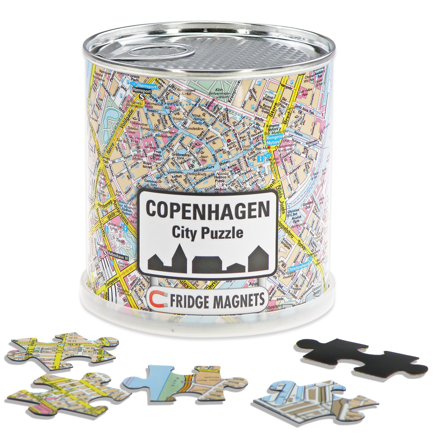 Online bestellen: Magnetische puzzel City Puzzle Magnets Copenhagen | Extragoods