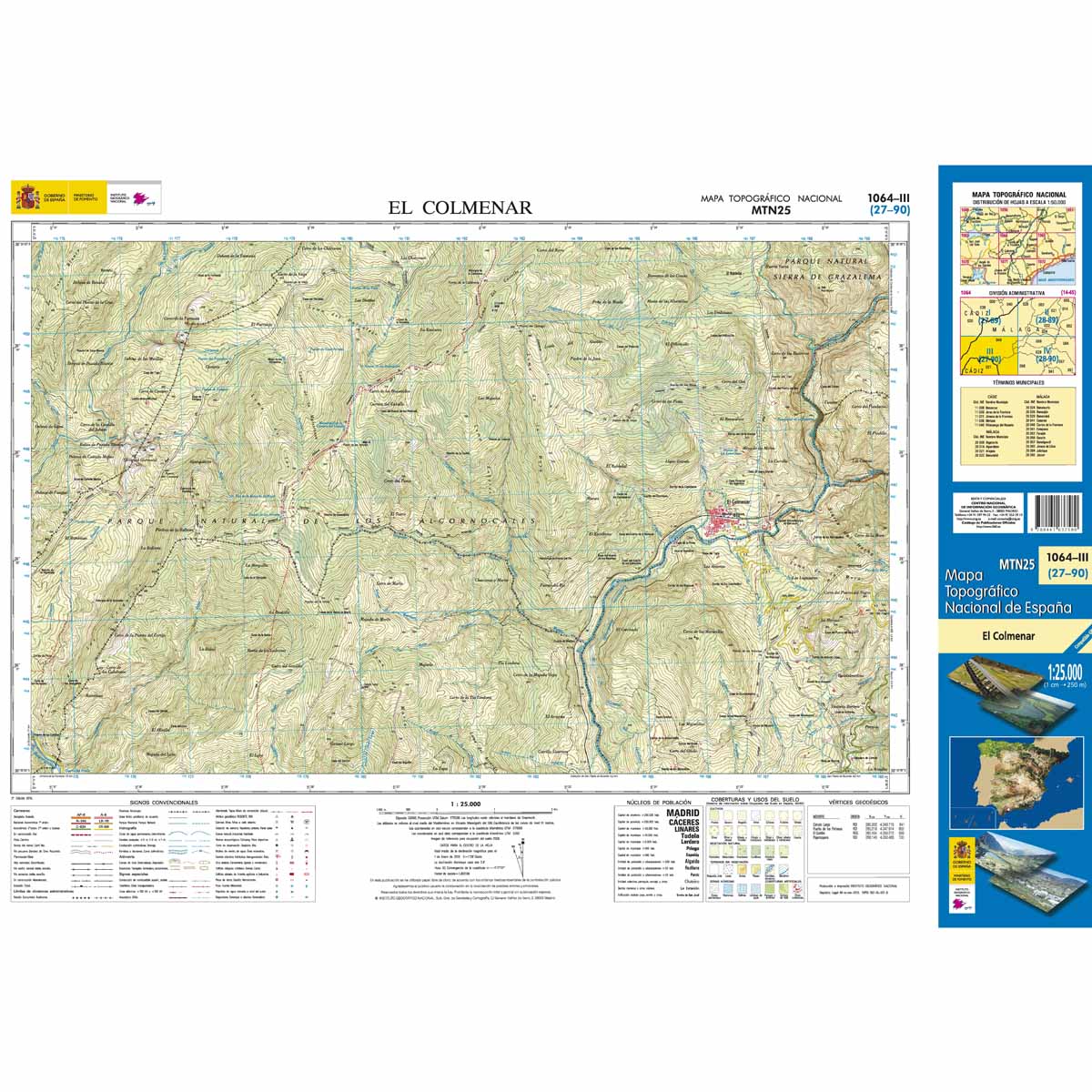 Online bestellen: Topografische kaart 1064-III El Colmenar | CNIG - Instituto Geográfico Nacional1