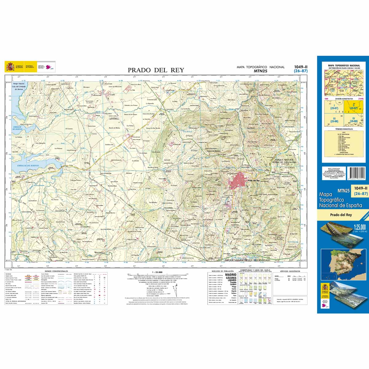 Online bestellen: Topografische kaart 1049-II Prado del Rey | CNIG - Instituto Geográfico Nacional1