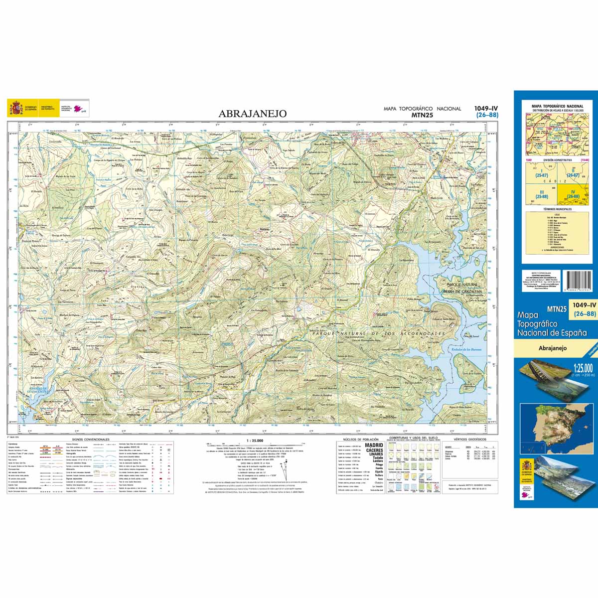 Online bestellen: Topografische kaart 1049-IV Abrajanejo | CNIG - Instituto Geográfico Nacional1