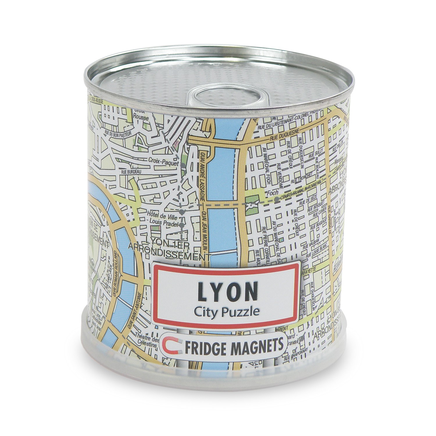 Online bestellen: Magnetische puzzel City Puzzle Magnets Lyon city puzzle magnets | Koelkast magneten | Extragoods