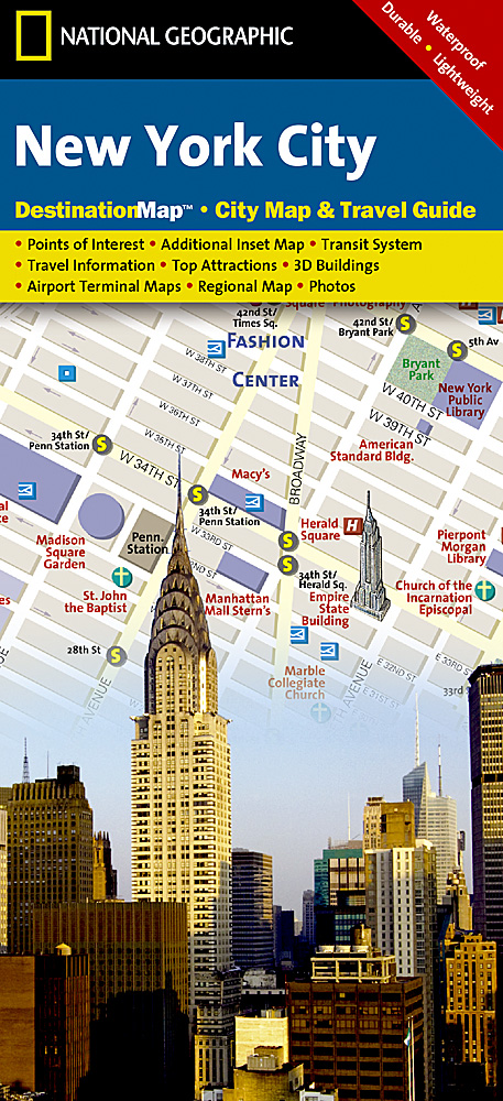 Online bestellen: Stadsplattegrond New York City | National Geographic