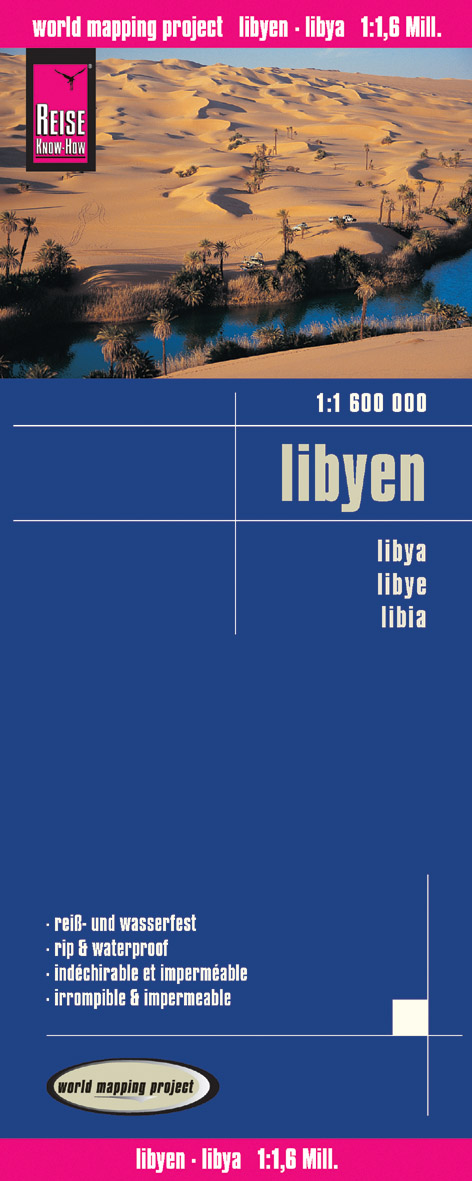 Wegenkaart - landkaart Libyen…