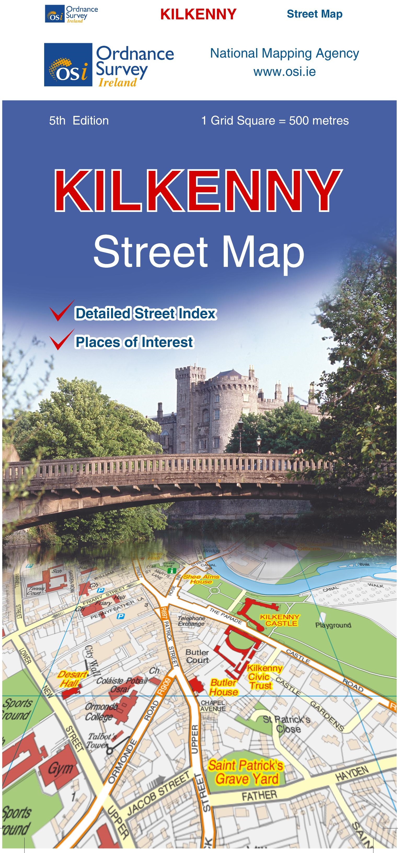 Online bestellen: Stadsplattegrond Discovery Kilkenny city | Ordnance Survey Ireland