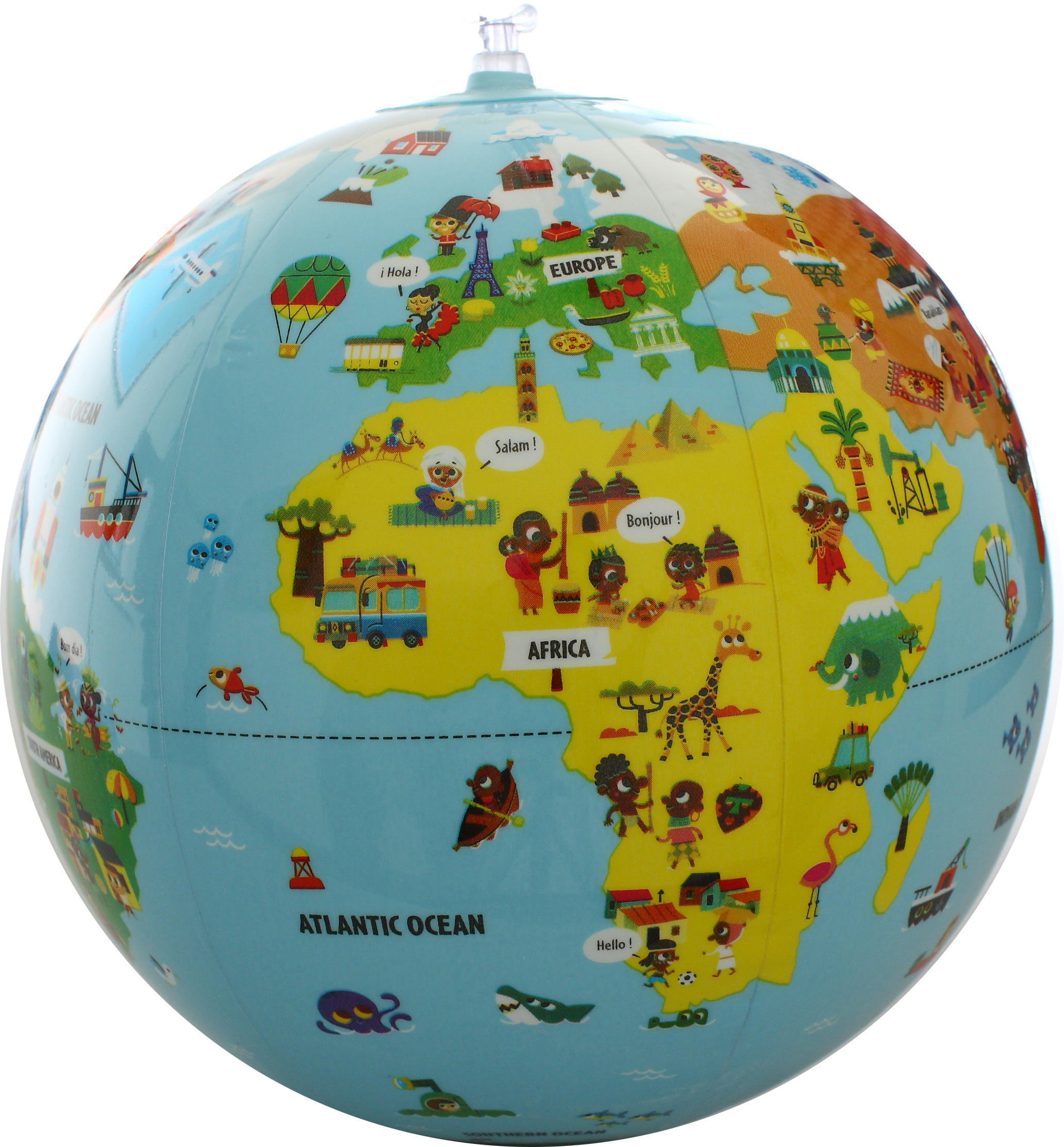 Opblaasbare wereldbol - globe Inflatable globe 30 cm tiny traveller |