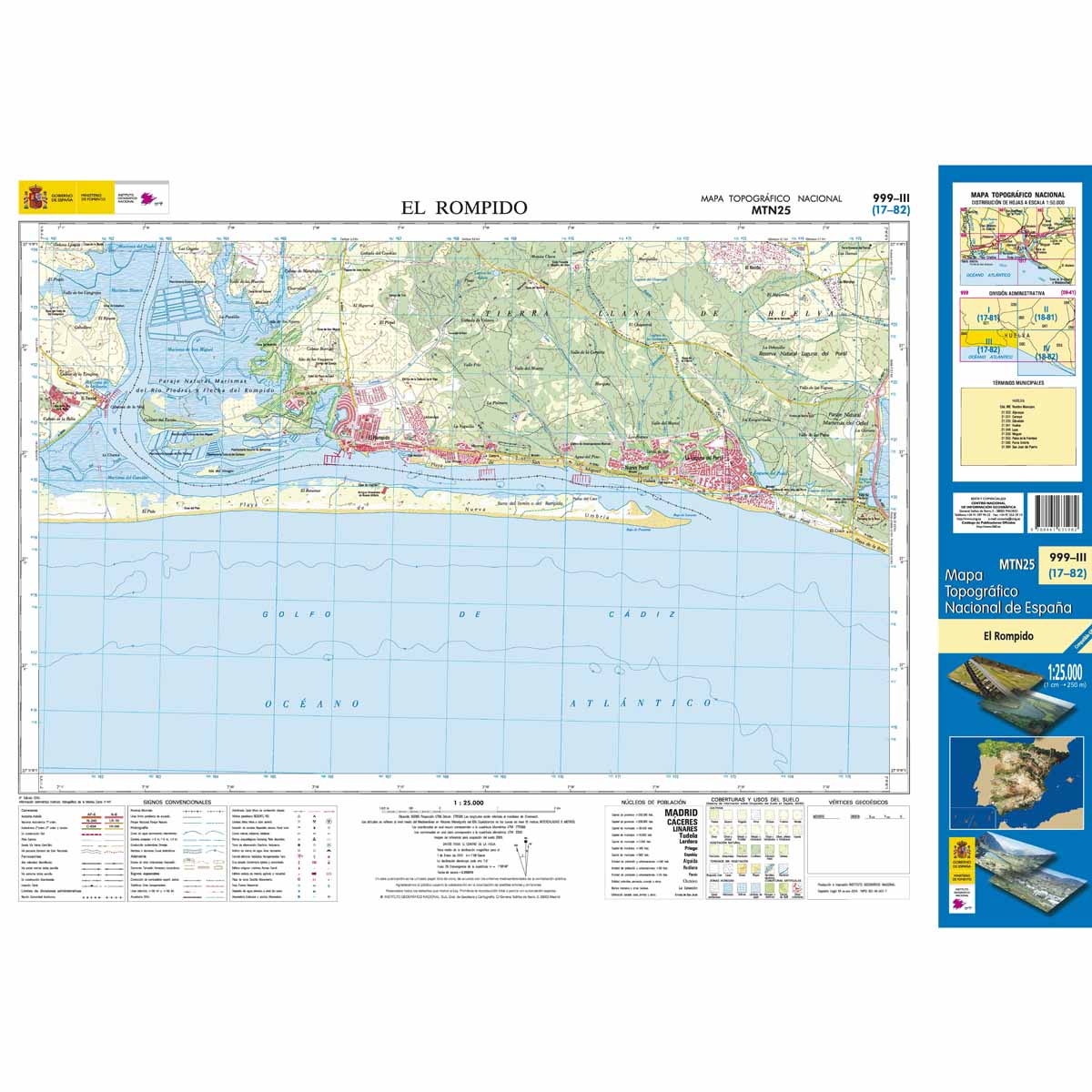 Online bestellen: Topografische kaart 999-III El Rompido | CNIG - Instituto Geográfico Nacional1